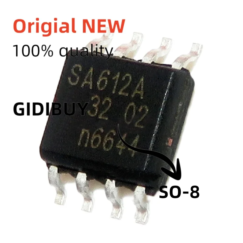 5pcs/lot SA612AD SA612A NE612AD NE612A SA612 NE612 MIXER 500MHZ UP CONVRT SOP-8 In Stock