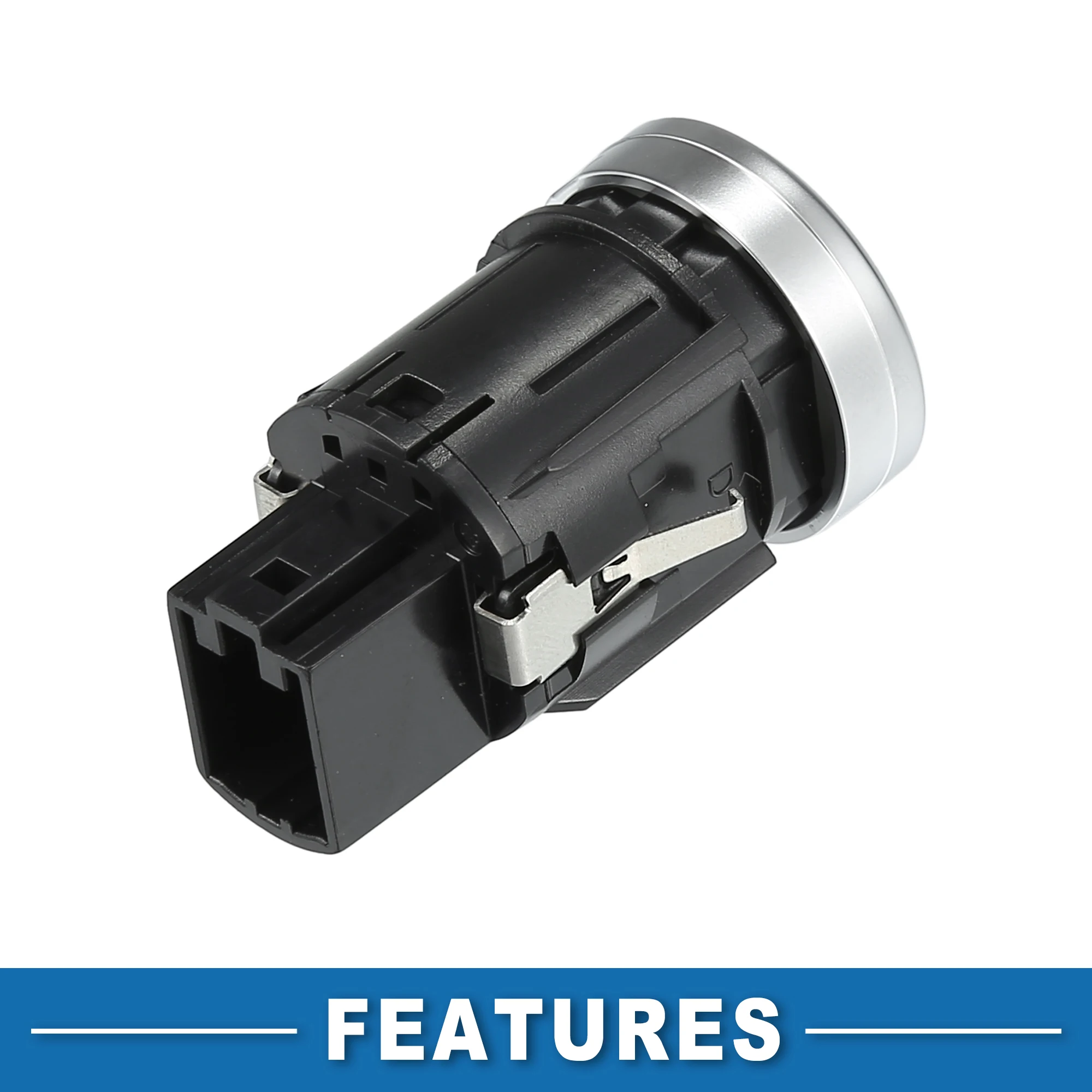 UXCELL مفتاح تشغيل زر الضغط رقم 4H 1905217 زر إيقاف تشغيل المحرك لسيارة Audi A8 2014-2016