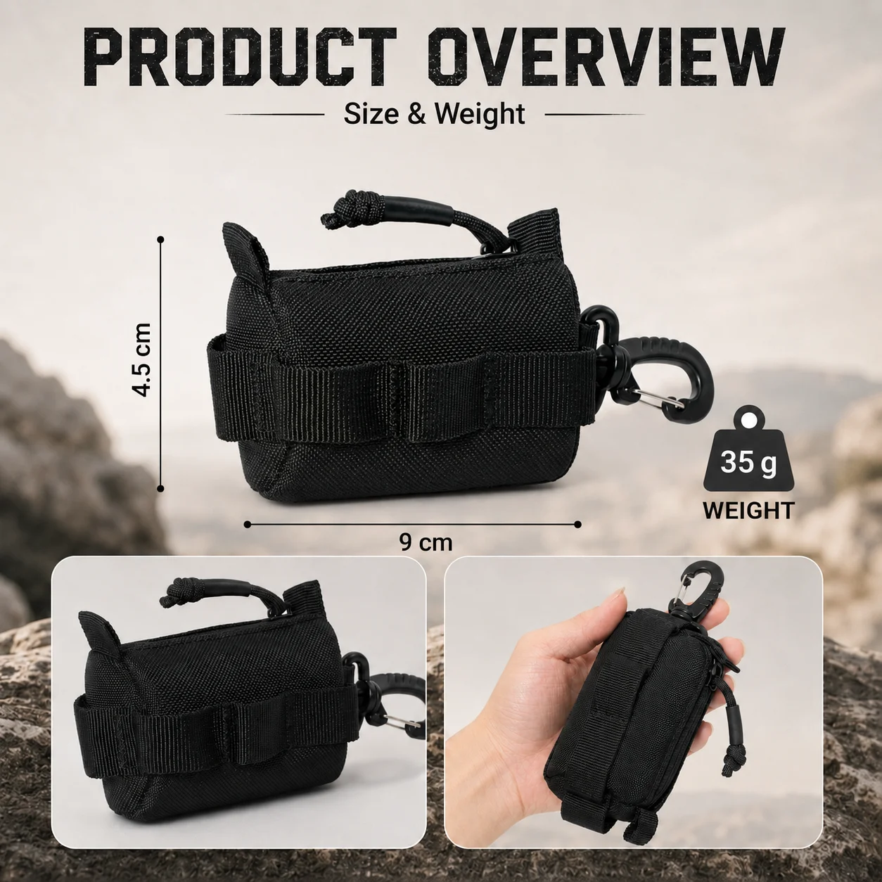 Bolsa Táctica EDC con Cierre,  - Edc Carry Bag For Men reseña y precio