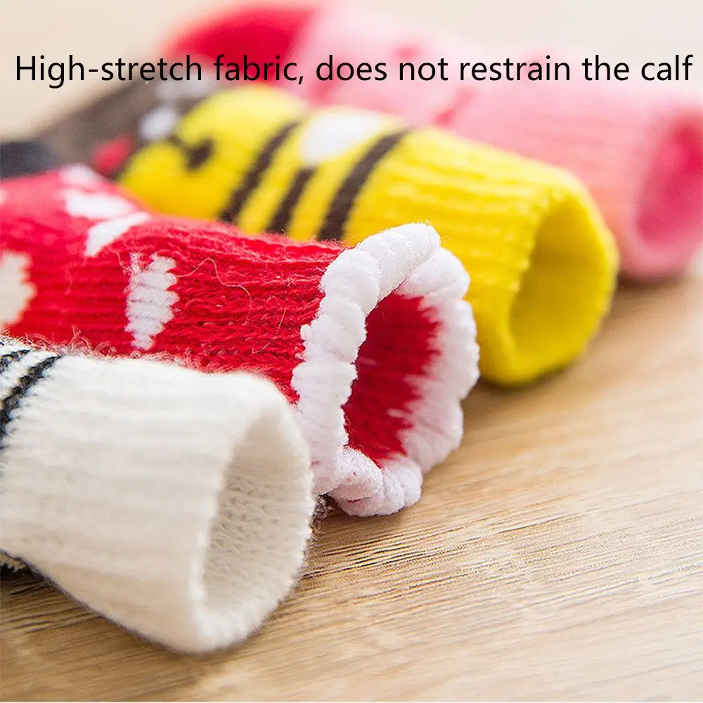 fluorescer Not easy to fall off Multi-style Universal for cats and dogs Resilient Dog socks Pet socks Pet supplies Cotton socks