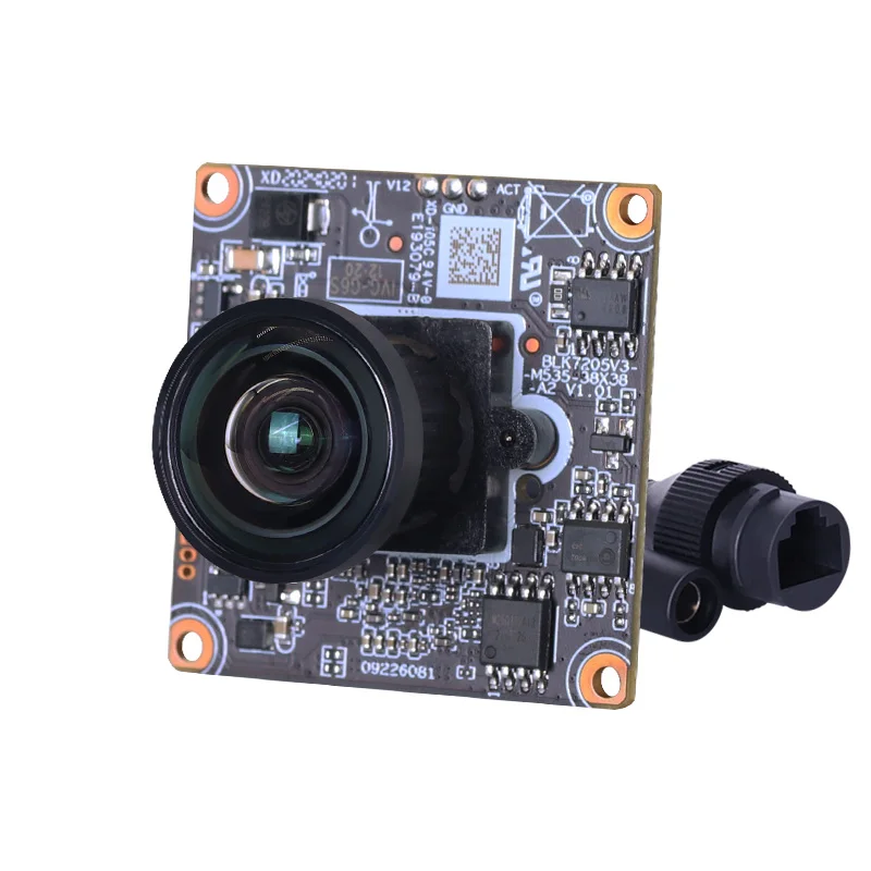 5MP 2,4 мм 120 градусов Blacklight CMOS 1/2,8 дюйма 0,0001 люкс H.265AI/H.265 + мини-модуль сетевой HD-камеры