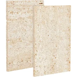 2 Pcs Photo Props Natural Stone Ornaments 3.9x5.9x0.28 inch Rock Display Base Marble Effect Stone Decorative Display Plate