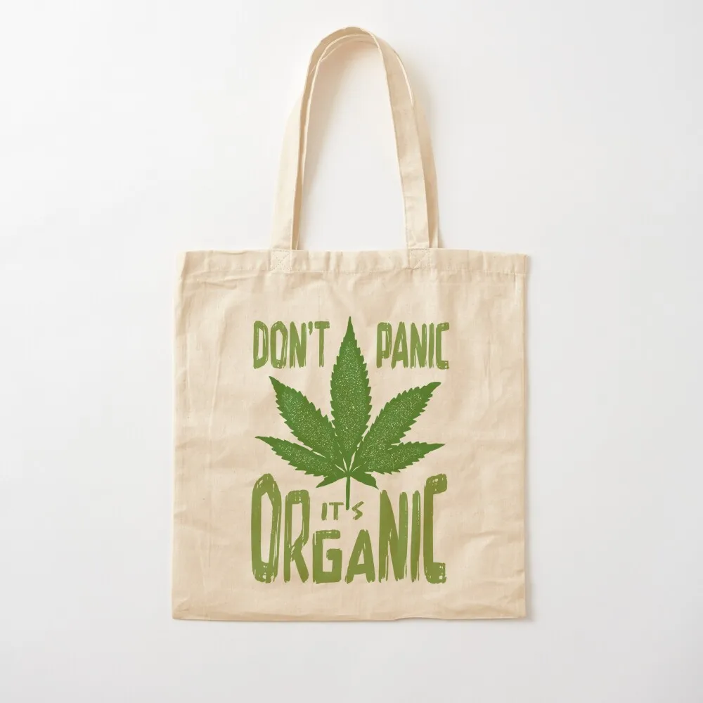 

Don't Panic, It's Organic Tote Bag Lady bag supermarket folding bag shopper bags Canvas Tote