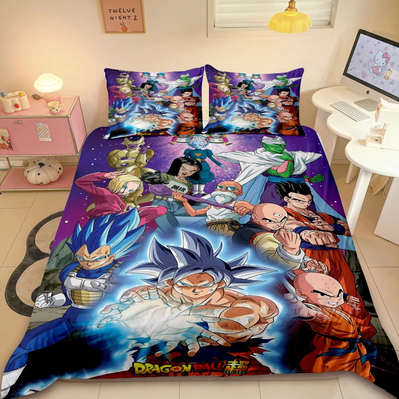 

Duvet Cover Set Dragon Ball Animation Goku Bedding Set Full Queen King Size Home Decor for Children Gift