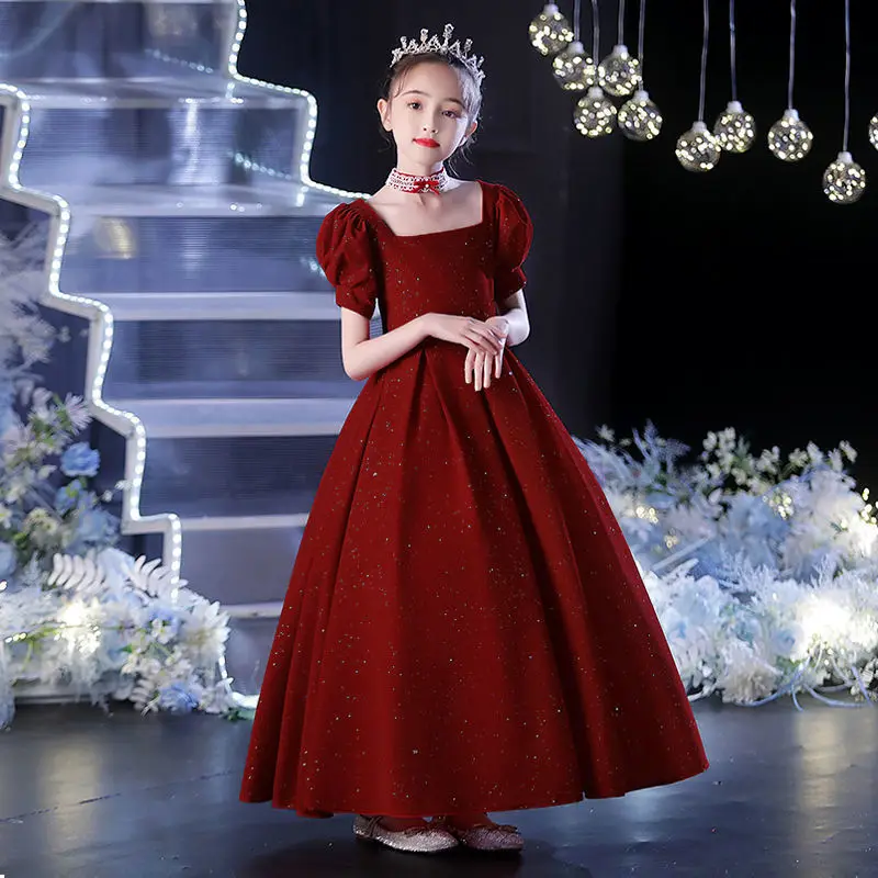 New Prom Dress for Young Girls Dresses for Eid Princess Dress Girl Children Clothes Girl Kid's Festa Junina Dresses Elegant