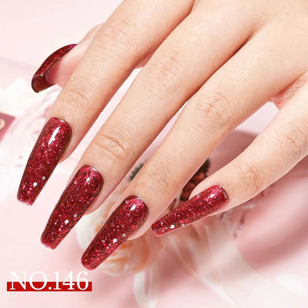 Juego de esmaltes de uñas en gel de 6 piezas: esmalte de uñas en gel permanente LED, regalo ideal para salón de uñas en el hogar o regalo de Navidad