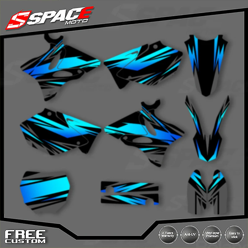 

Специальная мотоциклетная графическая фоновая наклейка SPACE для YAMAHA YZ125 250 2002 2003 2004 2005 2006 2007 2008-2014, комплекты наклеек 021