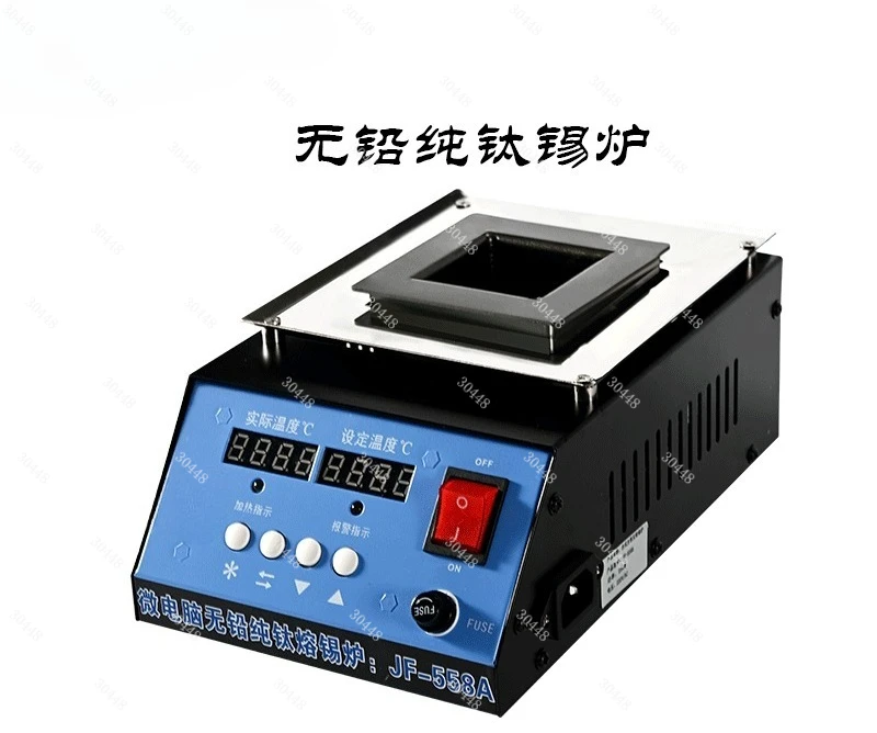 Smart Temperature-Controlled Mini Soldering Furnace Dual Digital Display Titanium Alloy Solder Pot
