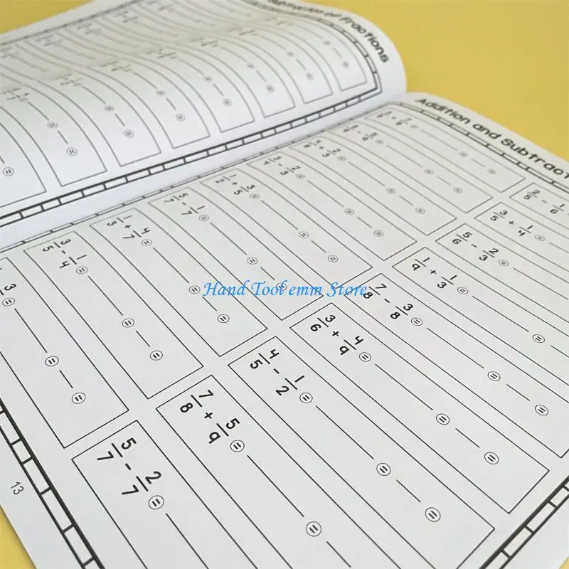 H37F Math Practice Notebook for Systematic Multiplication Division Skill Development