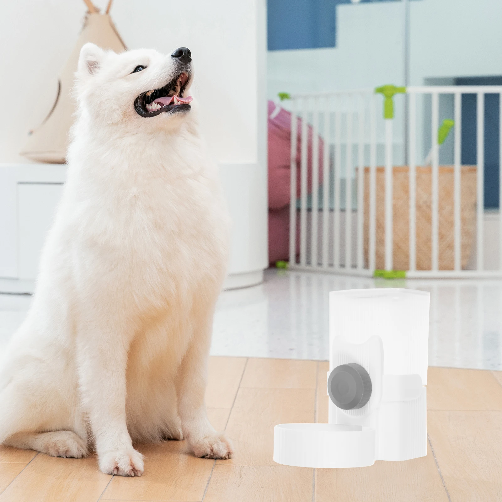 

Pet Water Fountain Automatic Dispenser for Cats Dogs 8827 Grey Leak Proof Feeder Travel Bottle Outdoor PP Container