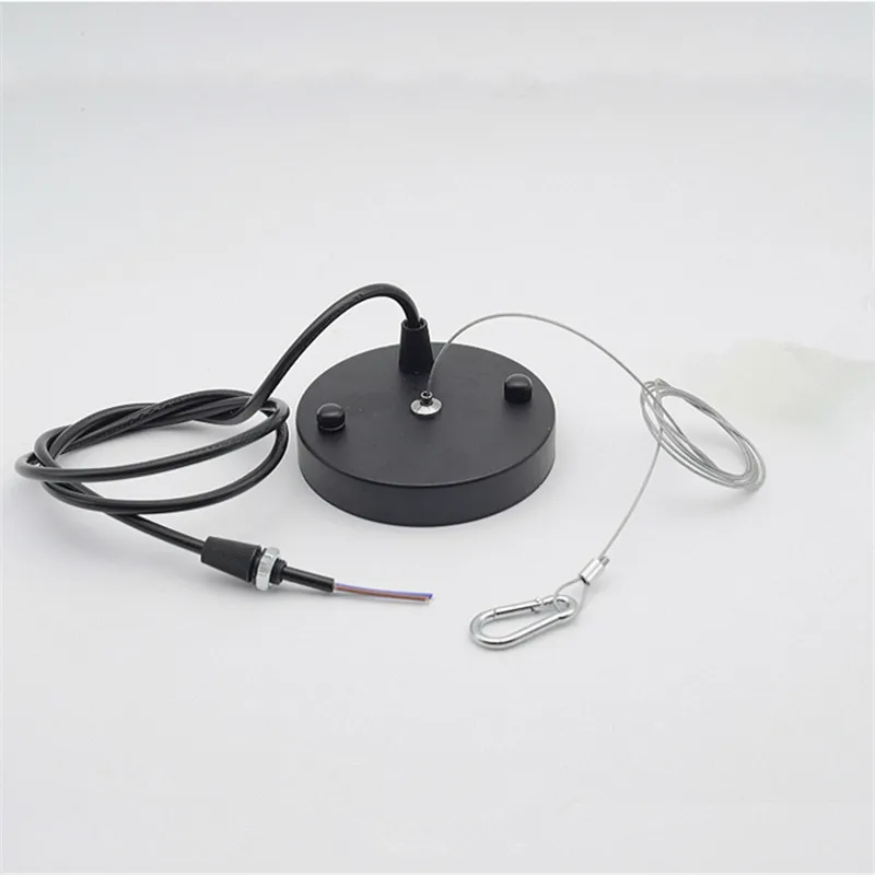 

Hanging wire with Ceiling Plate and Steel Cord Lamp Set fixed Ceiling Tray Lamp Accessories Lighting DIY Metal Canopy with Cord