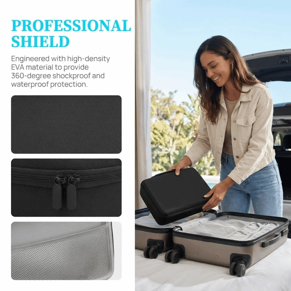 

Waterproof Storage Case for Selphy CP1500 CP1300 CP1200 Wireless Color Photo Printer Charger Color Ink Paper Accessory