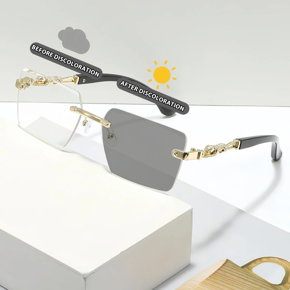 1 Stück europäische und amerikanische Retro-Stil für Herren und Damen, modische, farbwechselnde Sonnenbrille, Trend, vielseitige Sommer-Sonnenschutz