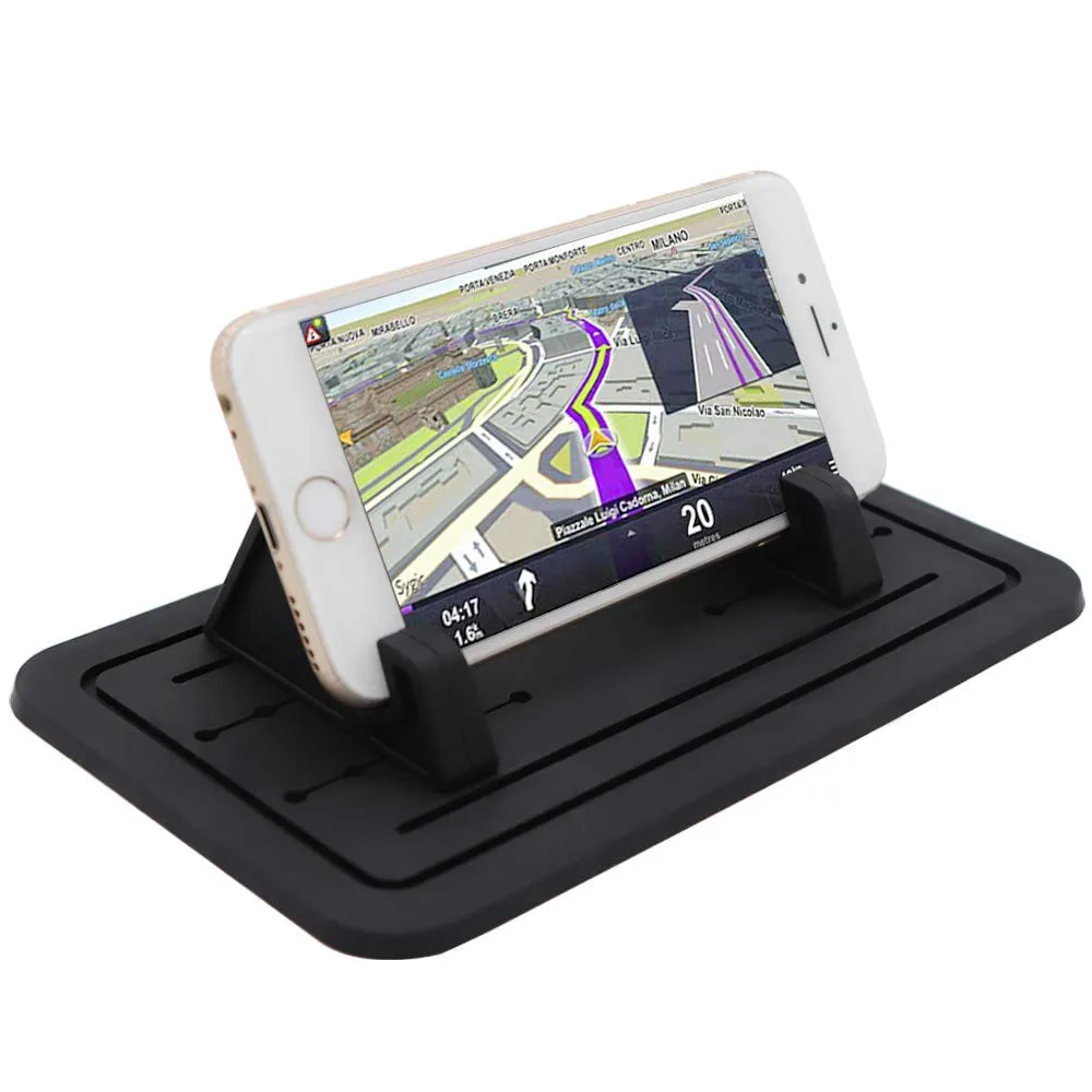 Car Phone Holder Mount Universal Anti-Slip Silicone Pad Dashboard Mat Cell Phone Holder GPS Smartphone Stand for Car Desk Home