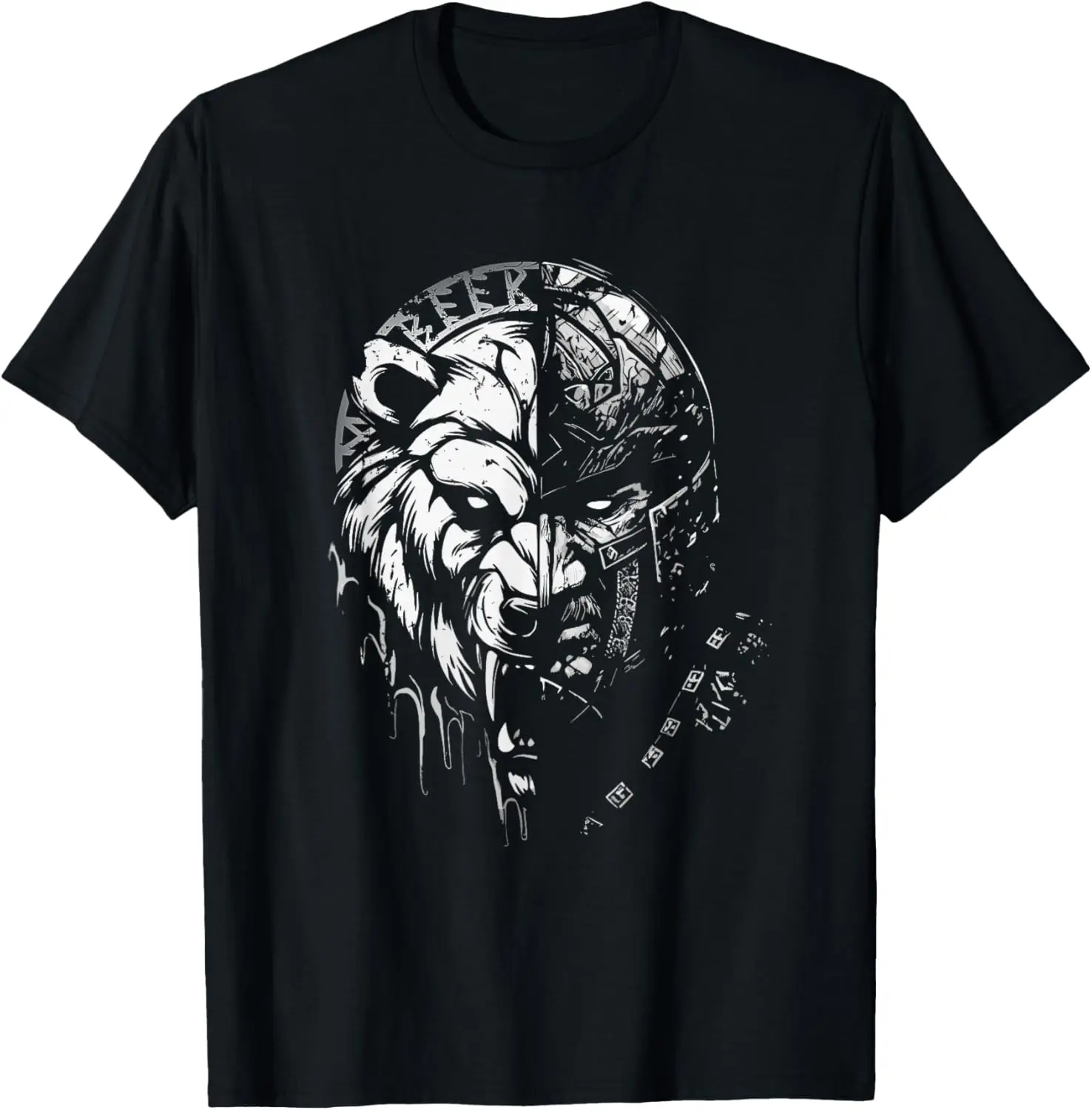 

Norse Mythology Odin Runes Nordic Warrior Berserk T-Shirt 100% Cotton O-Neck Short Sleeve Summer Casual Mens T-shirt Streetwear