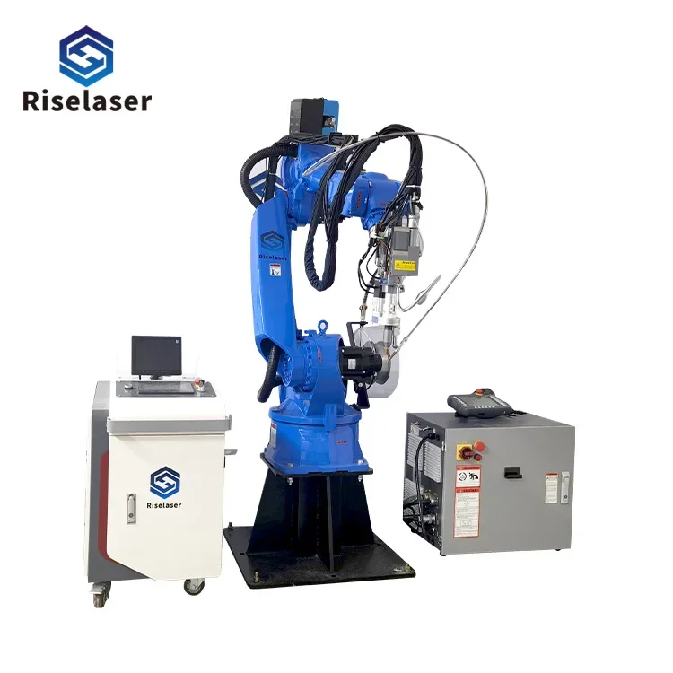 1500W 2000W 3000W Automatic 6 Axis Robot Arm Fiber Robotic Welding Machine