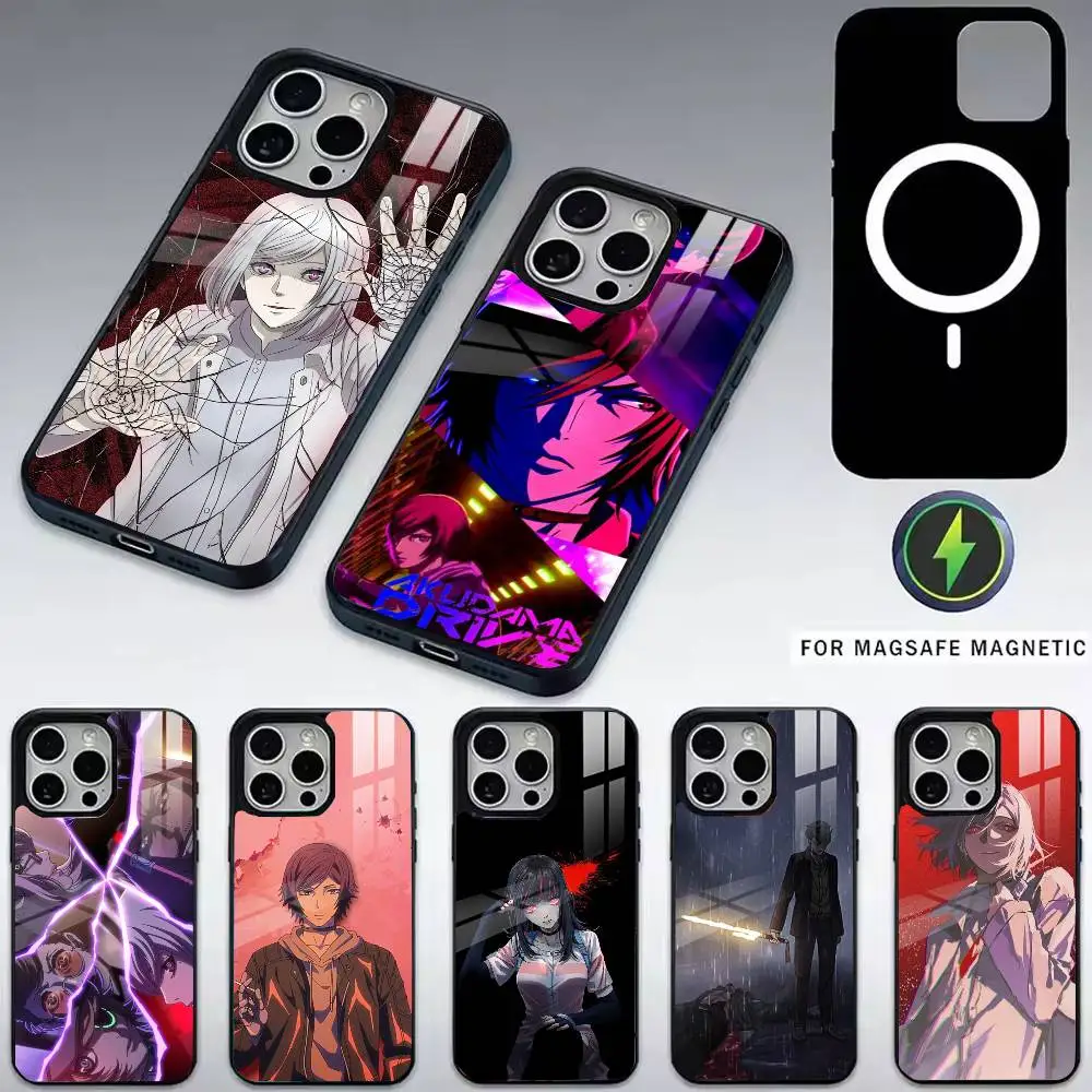 

A-Akudama Drive-e Phone Case For iPhone17,16,15,14,13,12,11 Plus,Pro Magnetic with Magsafe Wireless Charging