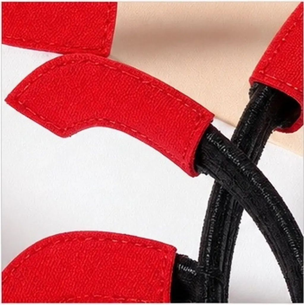 2Pcs Funny Question Mark Hair Band Creative Cloth Headband Red Hair Accessory Festival Headdress Original