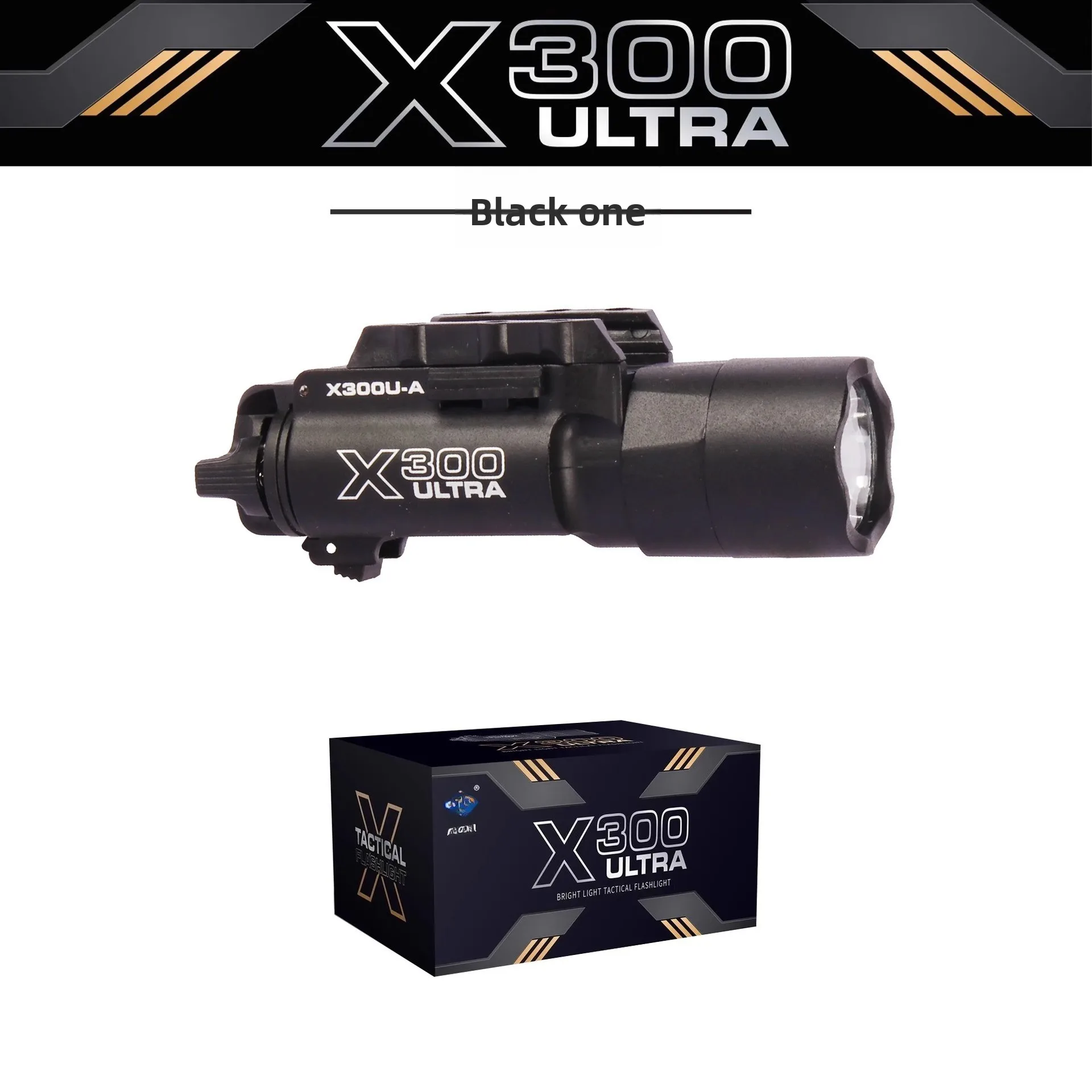 Ultra Bright 500Lumen X300U Style Flashlight Rail Mount for Handgun Airsoft Helmet Strobe Torch view 5