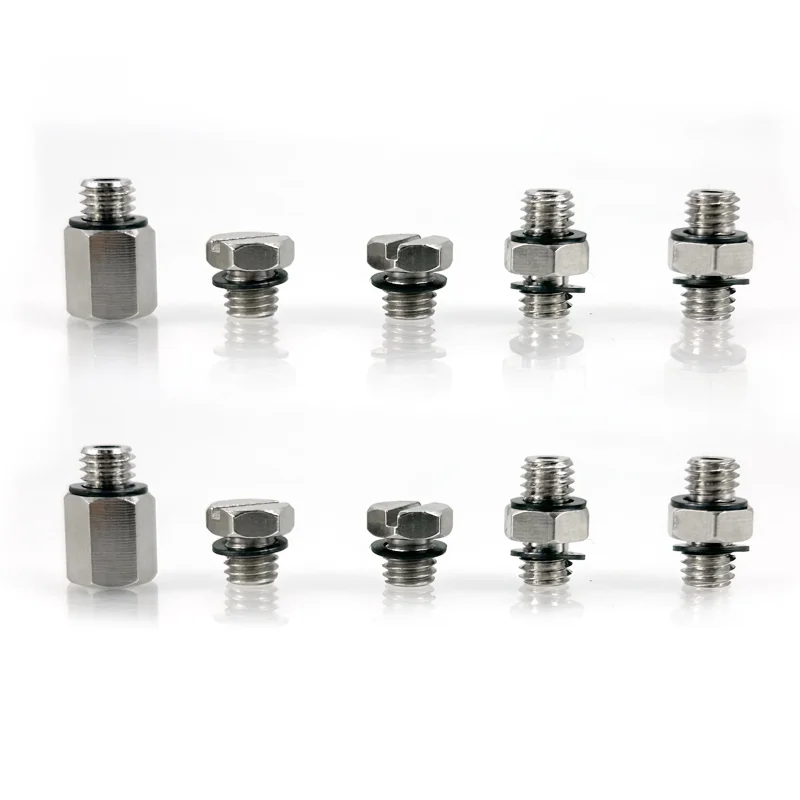 Metal Mini Air Pneumatic Pipe Fitting Brass Straight Elbow Tee Tube Internal Thread M3 M5 M6 1/8 OD Plug Adapter Quick Connector - Image 5