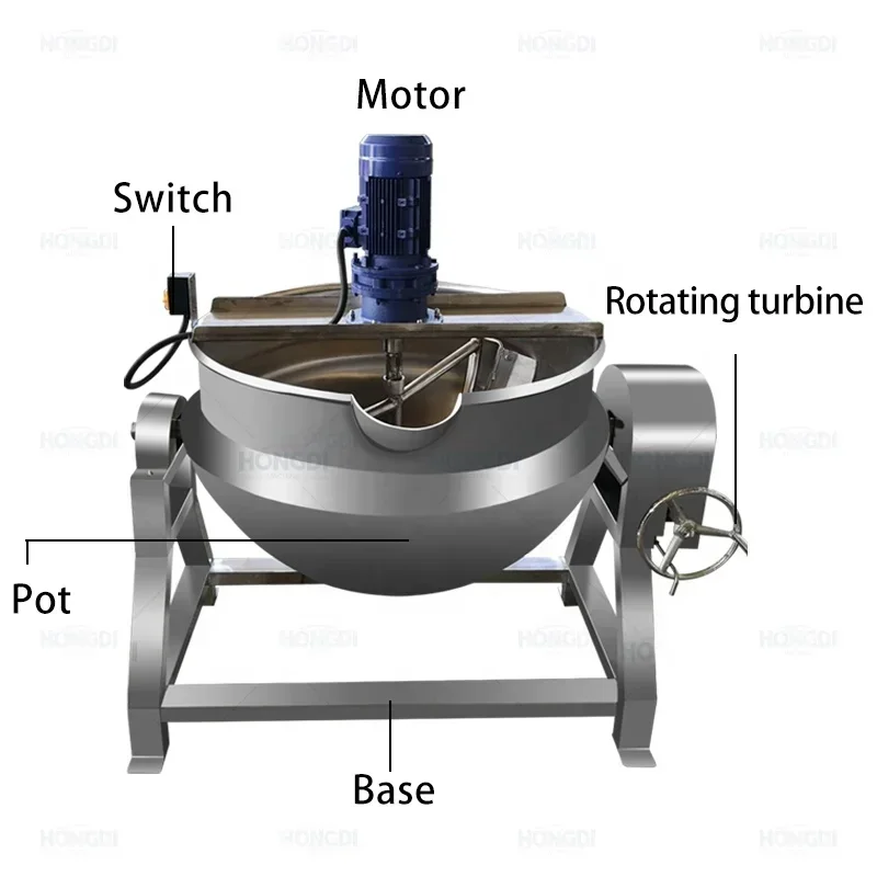 Automatic Cooking Mixer for Vegetable and Meat Stir-Fry Pan Sauce Stir-Fry Pan Heating and Holding Stir-Fry Pan