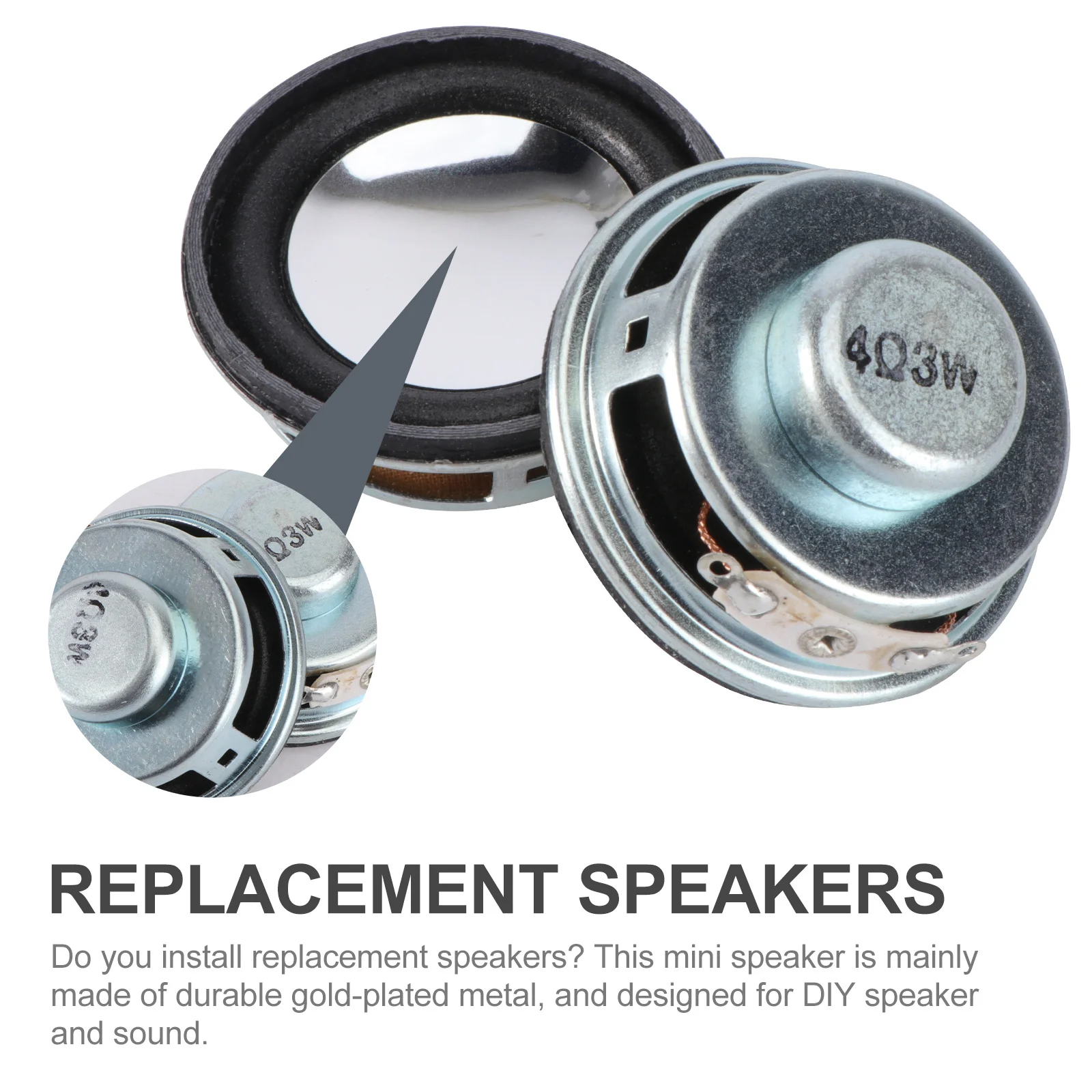 2 szt. Głośnik audio 3W 4Ohm Mini Głośnik Wodoodporny Do Łazienki Sauny Na Zewnątrz Przenośny Mały Głośnik