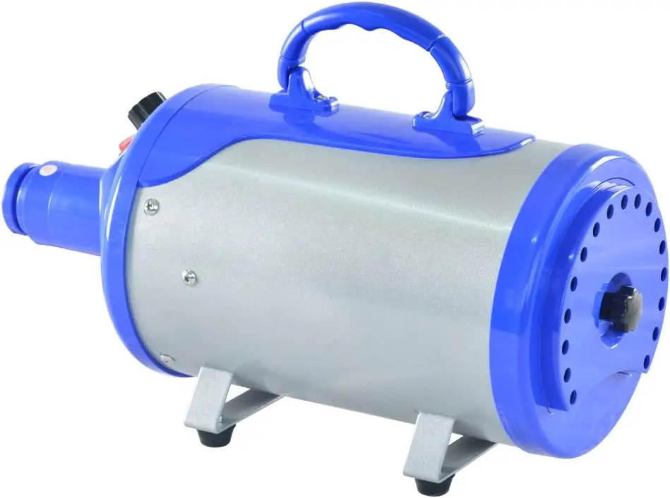 

Groomer Partner Pet Hair Force Dryer Dog Grooming Blower with Heater (Blue)