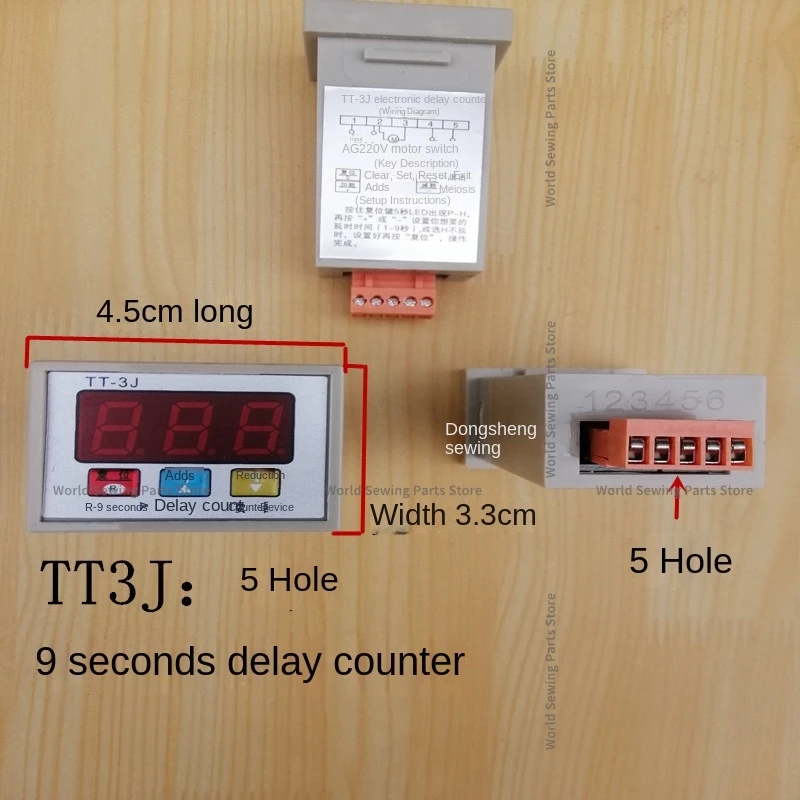 1PCS Breaking Machine Counter Track Cloth Cutting Machine Circuit Board Lejiang Baijiang Electronic Large Screen Delay Counter