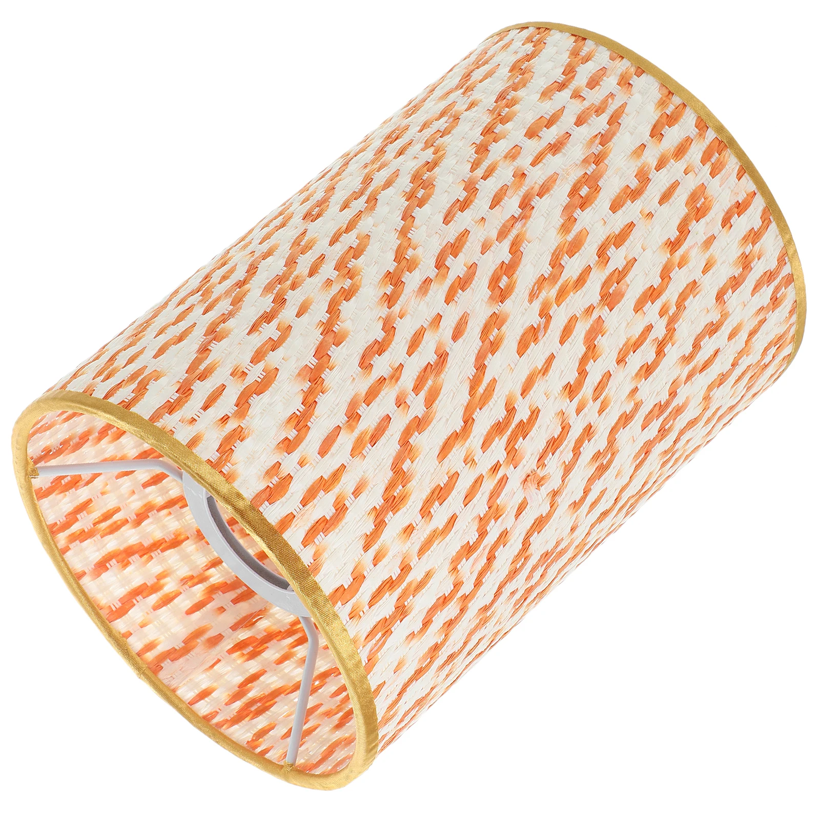 

Colorful Woven Iron Bedroom Floor Lamp Shade Living Drum Long Lamp Shades Replacement Floor Table Lighting Accessories