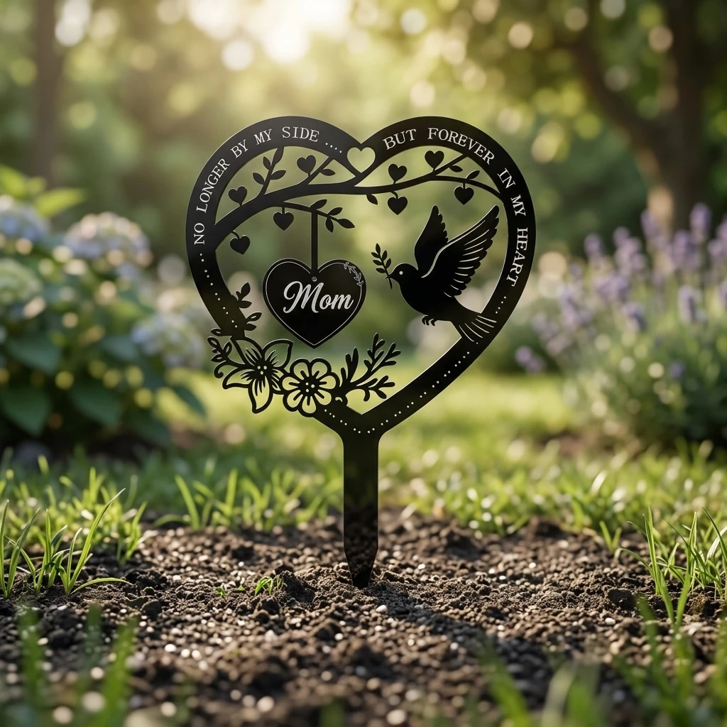 Acrylic Memorial Marker UV Resistant Grave Sign for Pet Garden Decoration Weatherproof Laser Engraved Tombstone Plaque