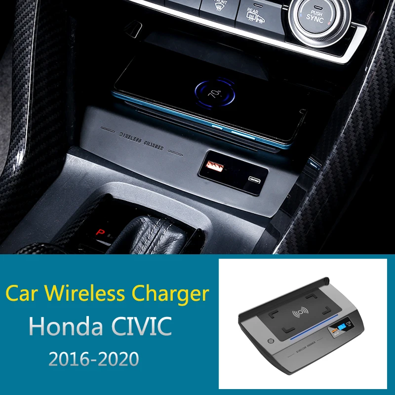 

15W Car Wireless Charger for Honda CIVIC 10 generation charger fast charging mobile phone holder accessories