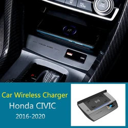 15W Car Wireless Charger for Honda CIVIC 10 generation charger fast charging mobile phone holder accessories