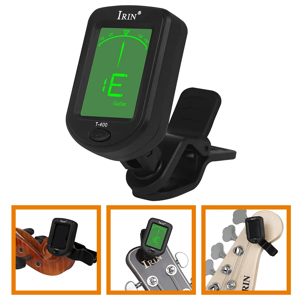 

Guitar Tuner Clip On Acoustic Electric Ukulele Violin Bass Banjo Tuners Portable Lightweight Easy Use Precision Standard