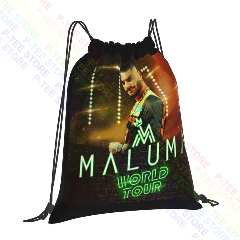 Maluma Tour-bolsas con cordón para gimnasio, bolsa de libros de entrenamiento, estilo deportivo, gran capacidad, 2019