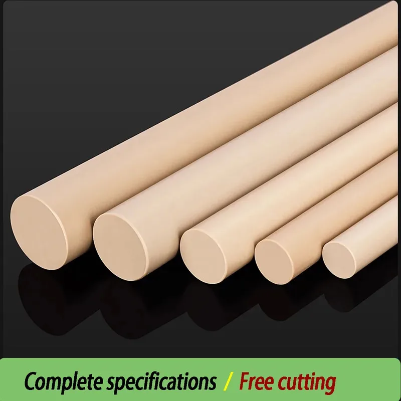 1pcs PEEK Rod 500mm Long Polyetheretherketone Bar High Temp Resistant Engineering Plastic