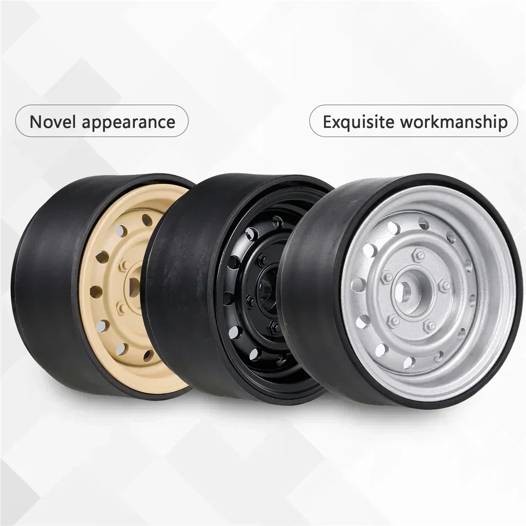 

4 шт., 1,9 дюйма, ступица обода колеса с 12 отверстиями для 1/10 RC гусеничного автомобиля, осевой SCX10 90046 D90 Trxs TRX-4