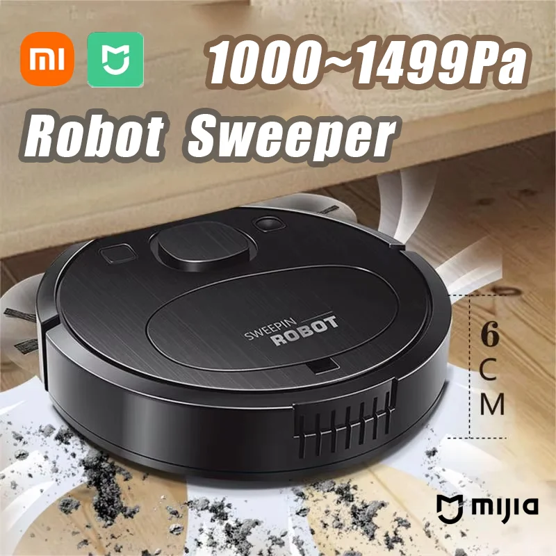 Xiaomi Tam Otomatik Akıllı Süpürme Robotu USB Şarj Edilebilir Lazybones Akıllı 3 In1 Süpürme Makinesi Ev Aletleri Kullanın