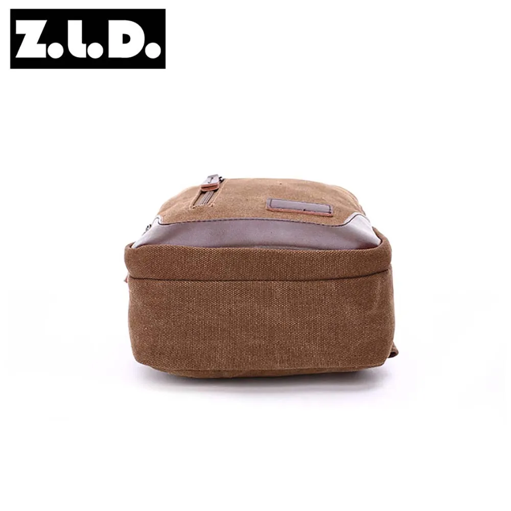 Brand New Men Vintage Canvas Leather Satchel Shoulder Sling Chest Pack Bag Sport Shoulder Bag Men