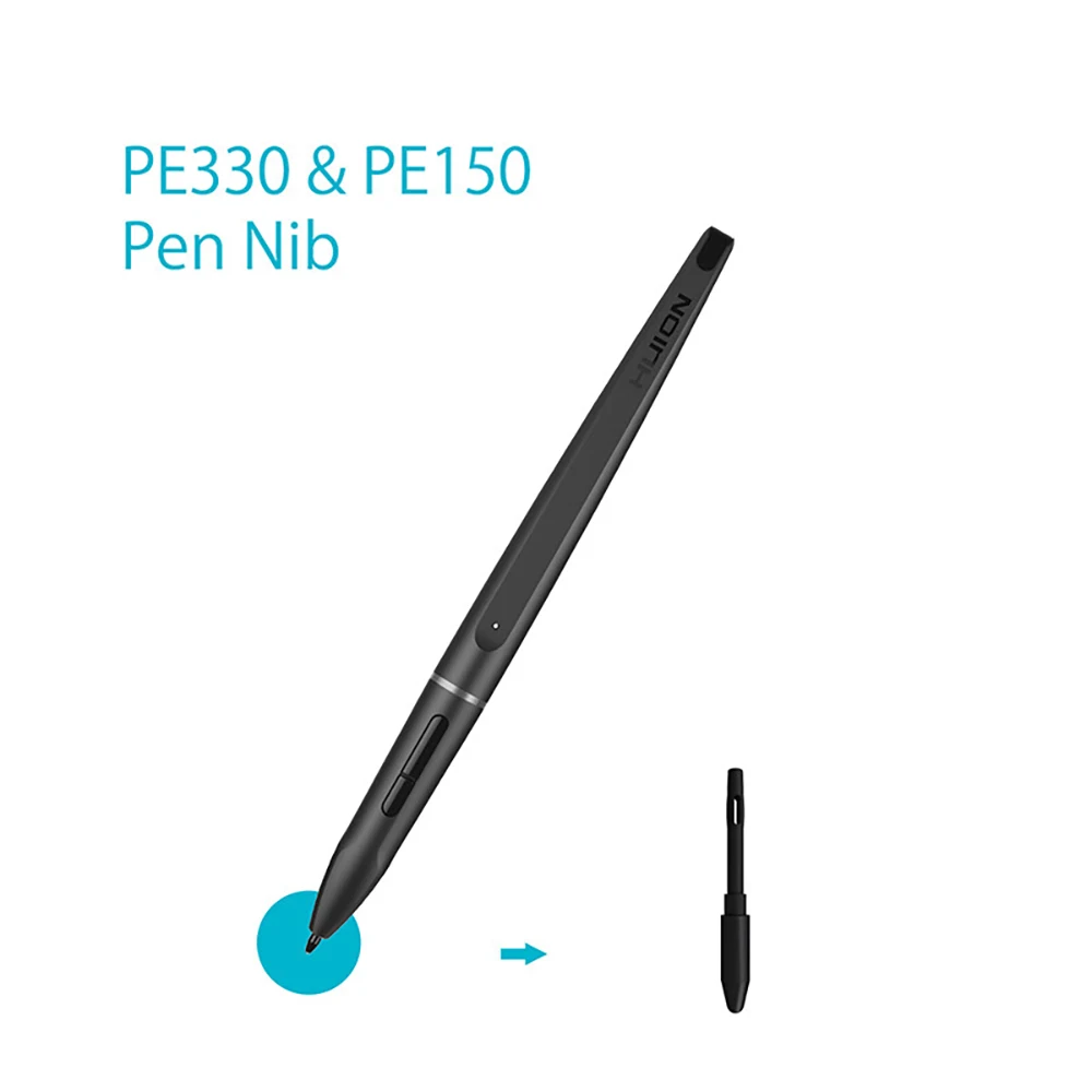 Replacement 10Pcs PN03 Wear-resistant Pen Tibs For HUION PE330 / PE150 / PF150 Graphics Tablet Drawing Digital Pen Stylus Nib