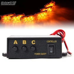 1pcs Universal LED Strobe Flash Light LED Strobe Light Host Flashing 3 Modes Controller Box For DC12V Car Truck