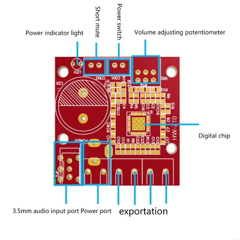 83CC DC12V PAM8610 Stereo Power Amplifier Board Meningkatkan Mendengarkan