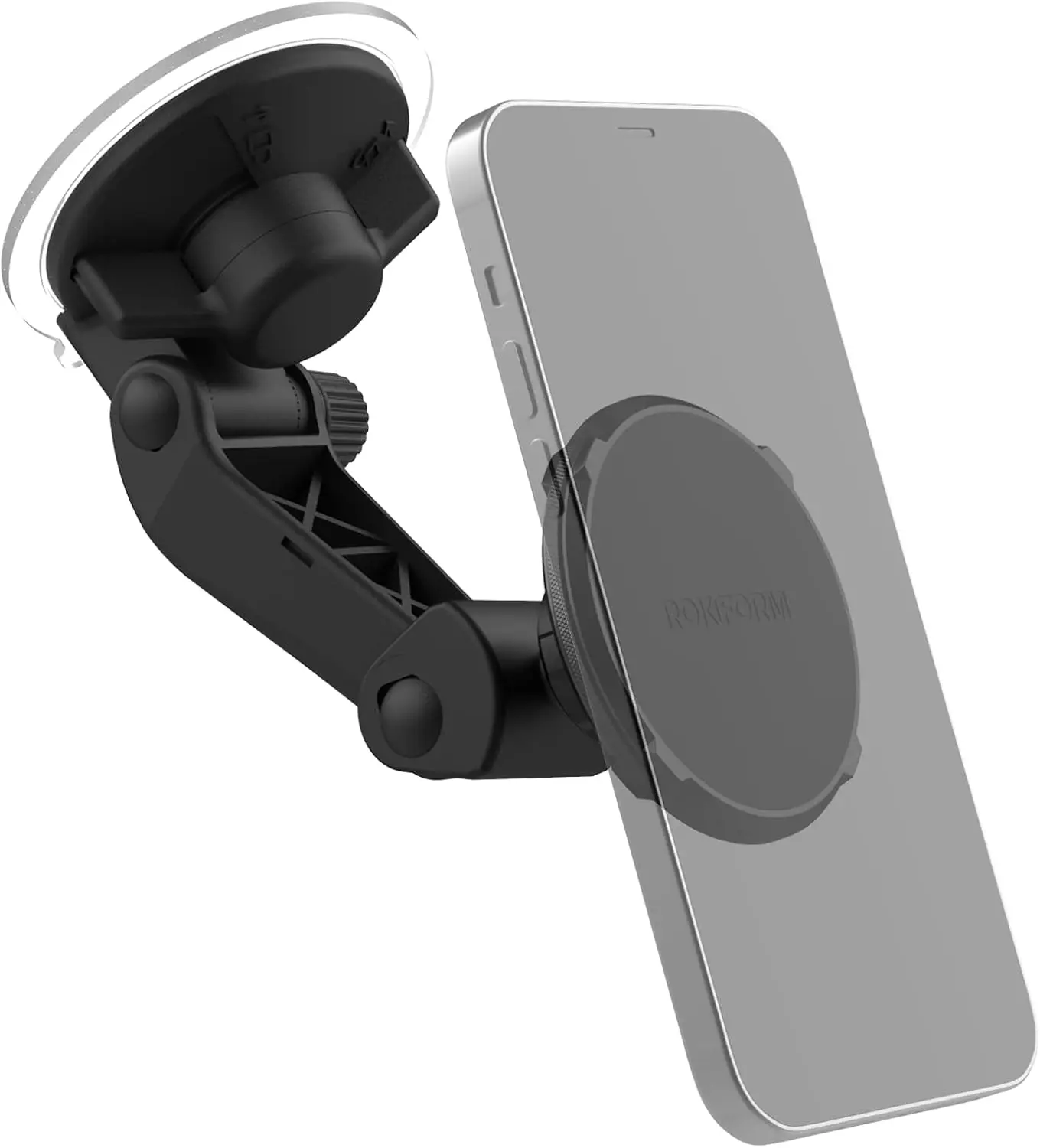 

Adjustable Magnetic Windshield Phone Holder with Strong Suction Cup, 210° Tilt, 360° Rotation for MagSafe Cases