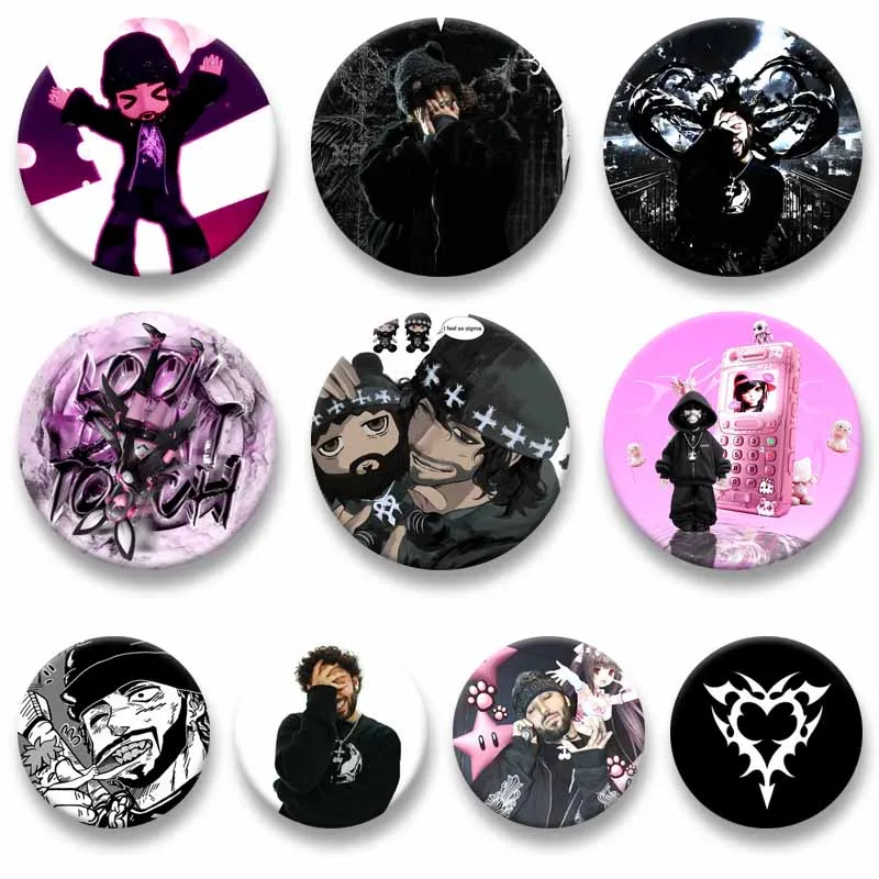 Creative Rapper O-Odetari Enamel Pins Handmade Album Cover Art Brooch Funny Round Badge Backpacks Clothes Ornament Jewelry Gifts