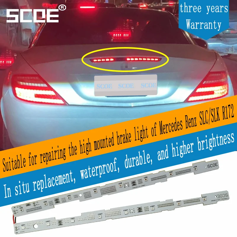 

SCOE suitable for BENZ Mercedes Benz SLC/SLK R172 200 250 260 300 350 high mounted brake light board