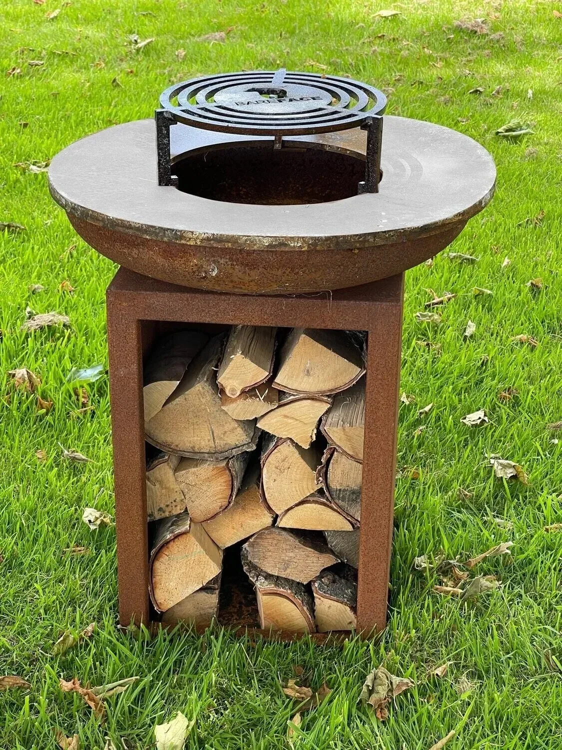 Outdoor Corrosion Resistant corten steel Fireplace Weathering Steel Round Fire Pit BBQ grill