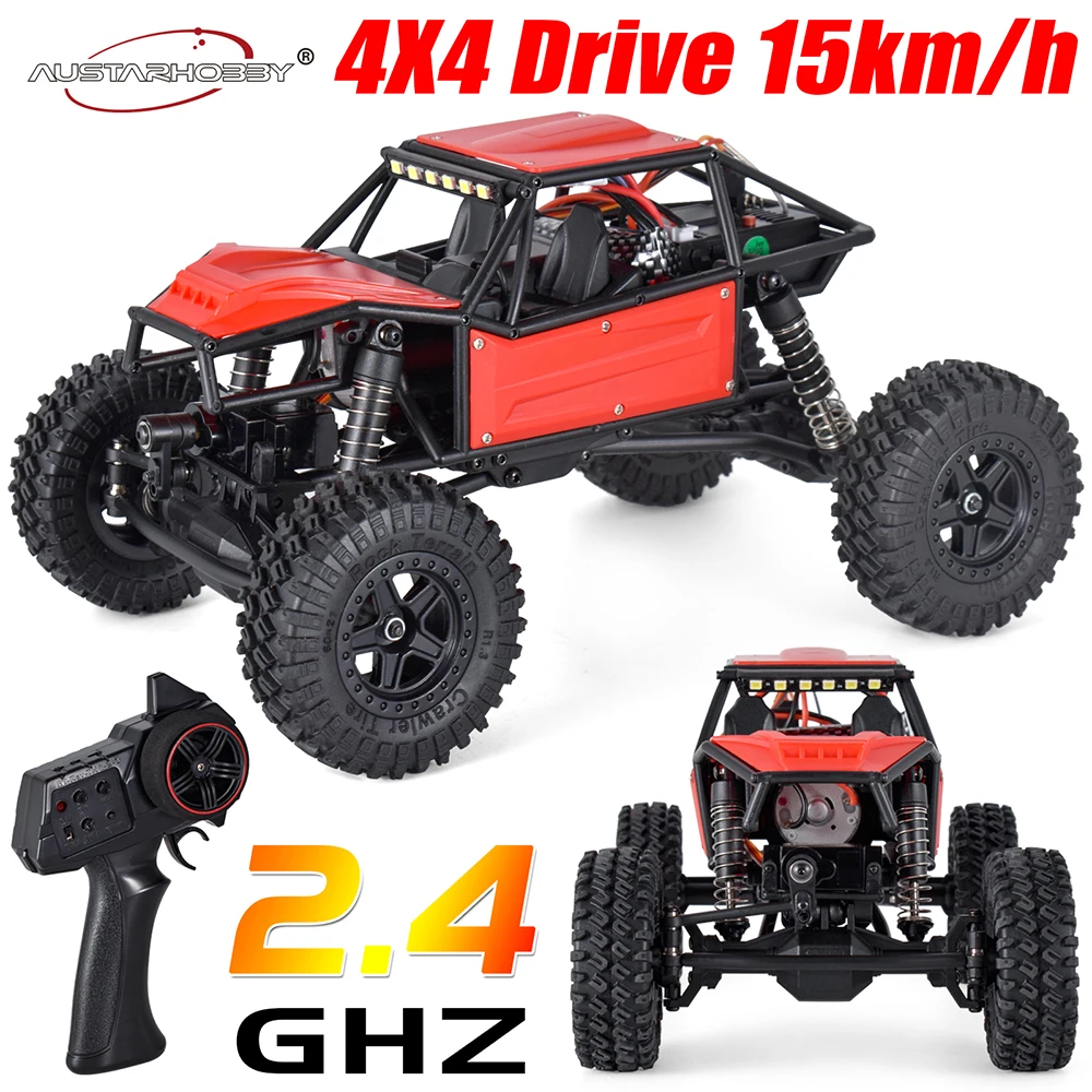 

AUSTARHOBBY 1/18 RC Crawler AX-8561 4WD Rock Sheep Climbing Car 2.4G for Kids Adults