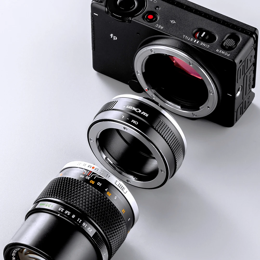 محول عدسة K & F Concept OM إلى LSL ، حامل أولمبوس ، Leica TL TL2 CL SL SL2 باناسونيك S1 S1R S1H S5 Sigma fp fpL