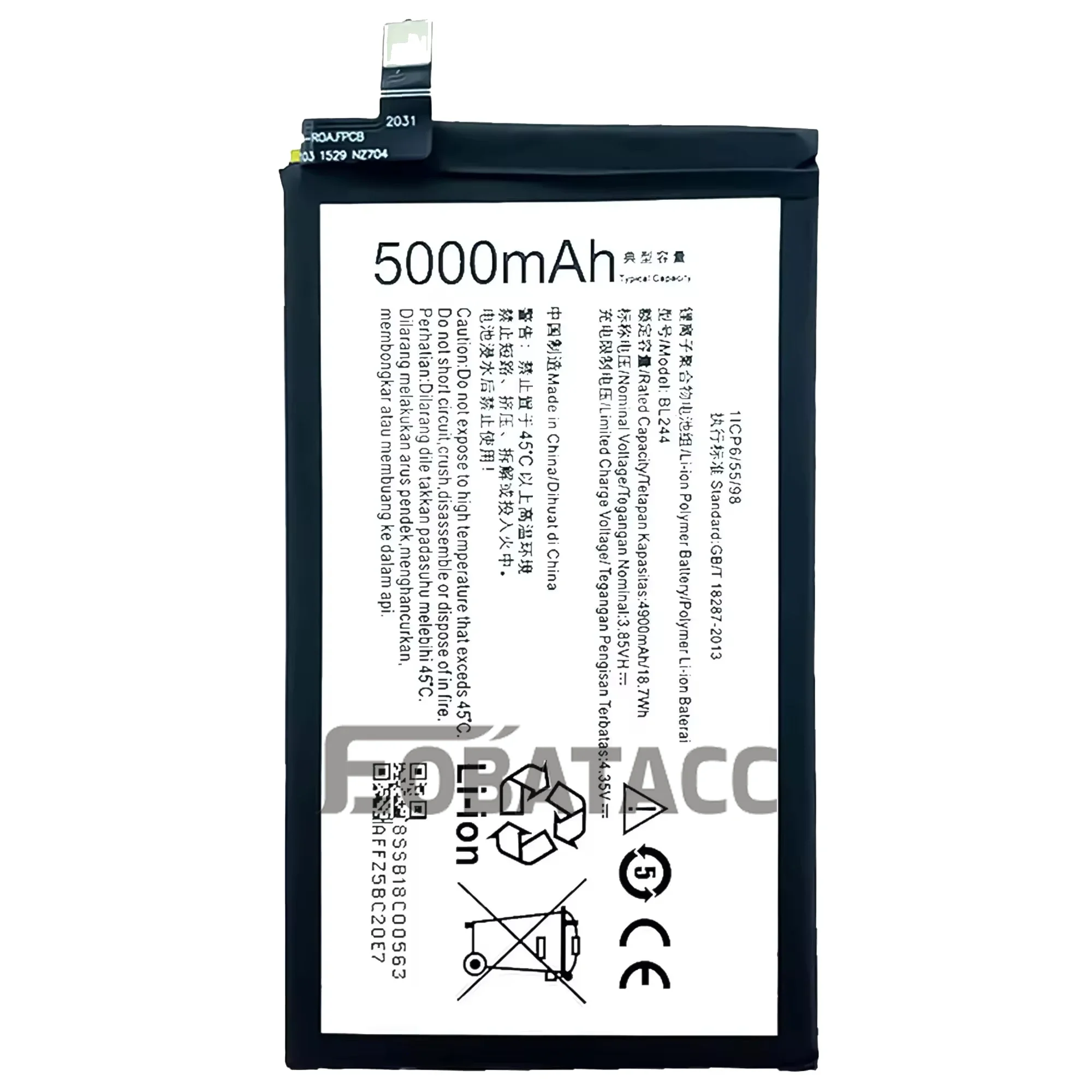 BL244-Batterie d'origine pour lenovo Vibe erian Turbo, P1A42, P1C58, P1C72, P1P, outils gratuits, nouveau, 100%