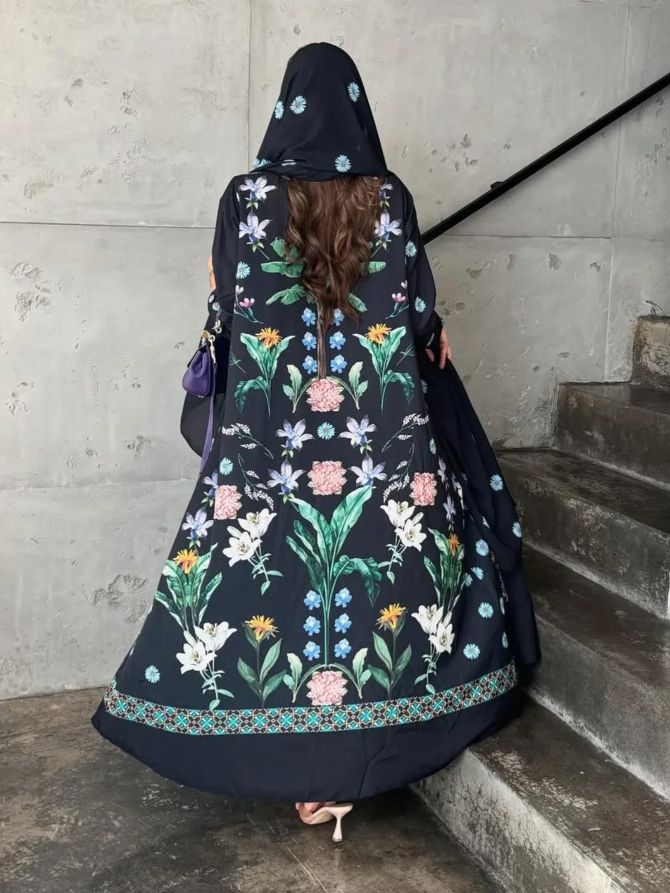 이드 여성 무슬림 아바야 스카프 프린트 가디건 드레스 파티 잘라비야 라마단 아바야스 베스티도스 라르고스 아랍 로브 모로코 카프탄 2026