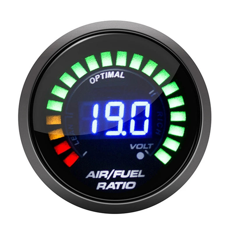 Pengukur Rasio Bahan Bakar Udara 52Mm Tampilan AFR Digital Sensor Oksigen O2 Pita Sempit 0258006028   Pengukur Mobil Asap Untuk Mobil Bensin